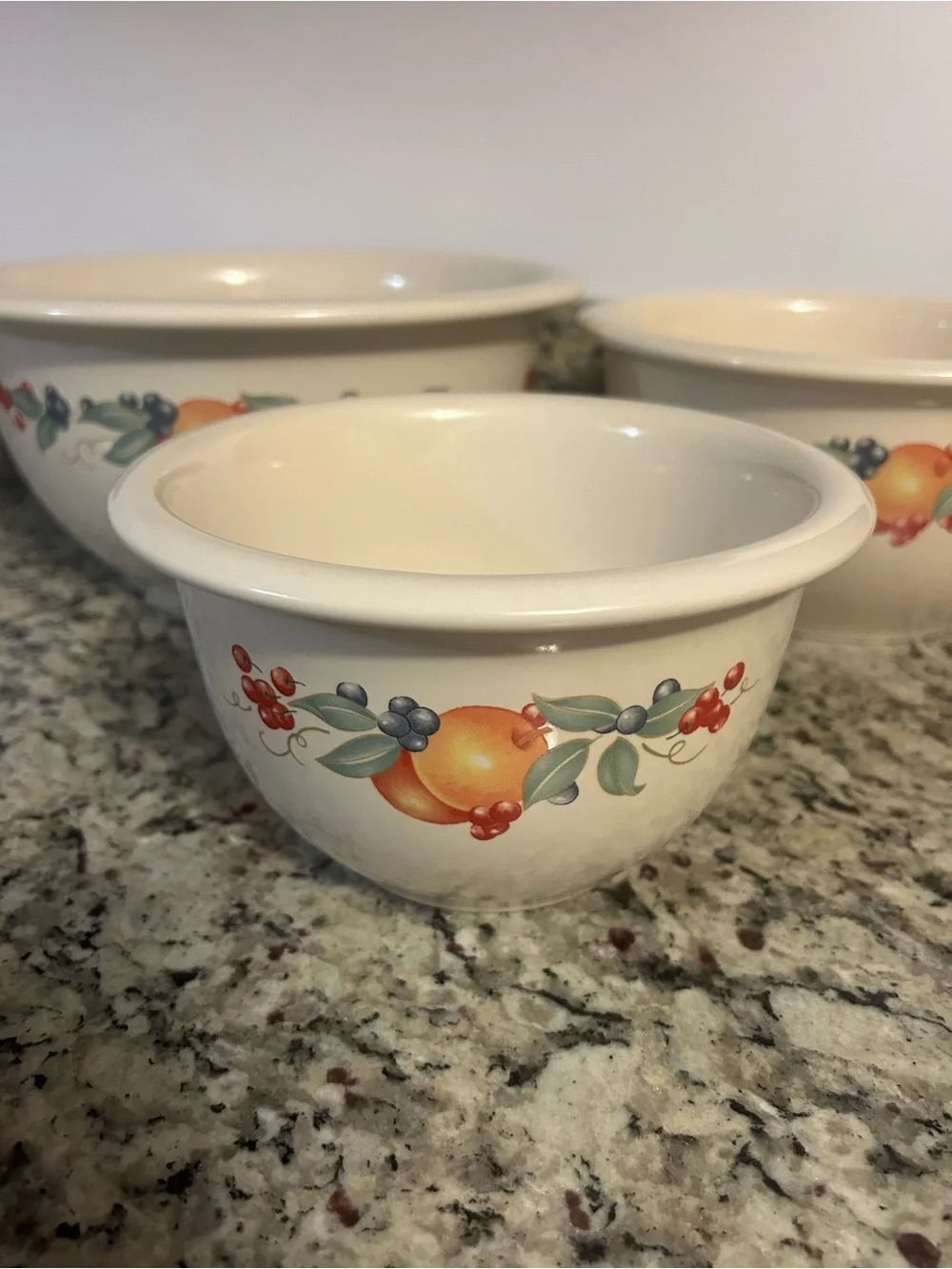 Corelle Abundance nesting, mixing bowls, set of three autumn fall